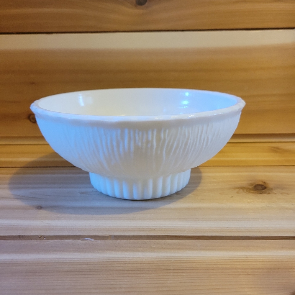 Milk glass bowl